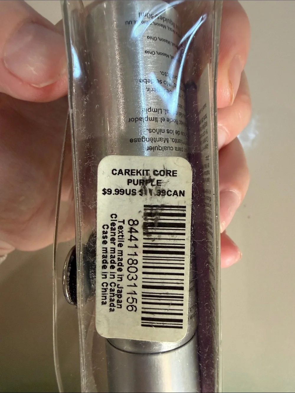 *bundle item* Silver Lens Cleaner Spray with Purple Microfiber Pouch